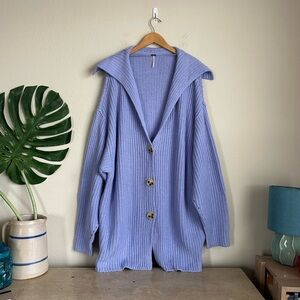 Free People Swim Too Deep Chunky Oversized Cardigan